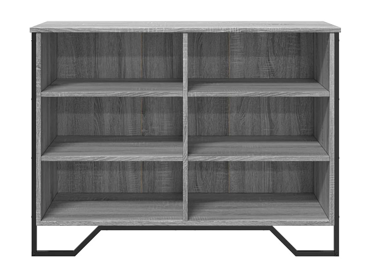 Aparador madera de ingeniería gris Sonoma 101x35,5x74,5 cm