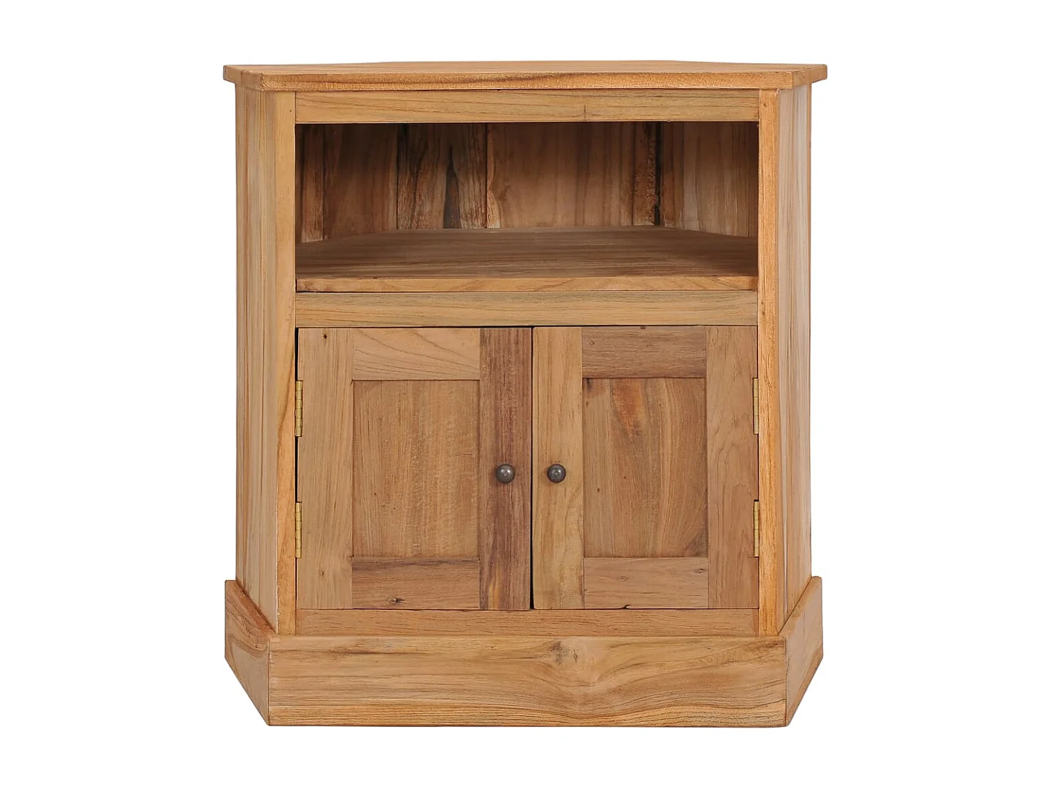 Aparador de canto 60x45x60 cm madeira de teca maciça