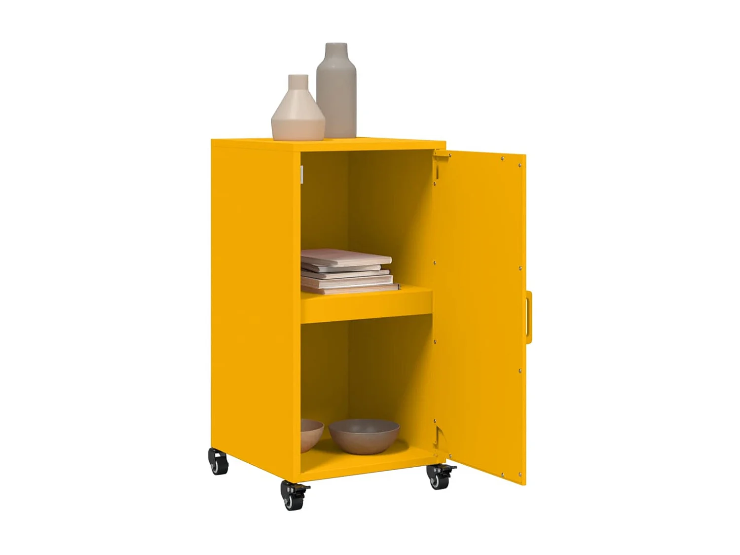 Sideboard Senfgelb 36x39x72 cm Stahl