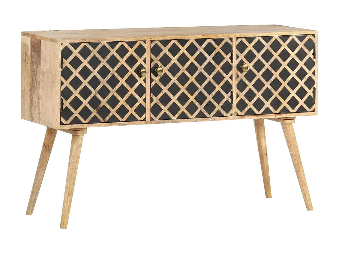 Buffet 118x35x75 cm Bois de manguier massif