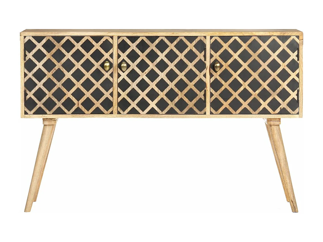 Buffet 118x35x75 cm Bois de manguier massif