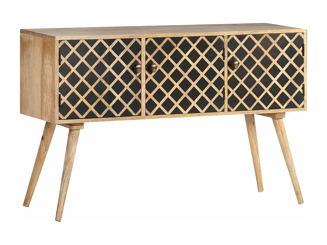 Buffet 118x35x75 cm Bois de manguier massif