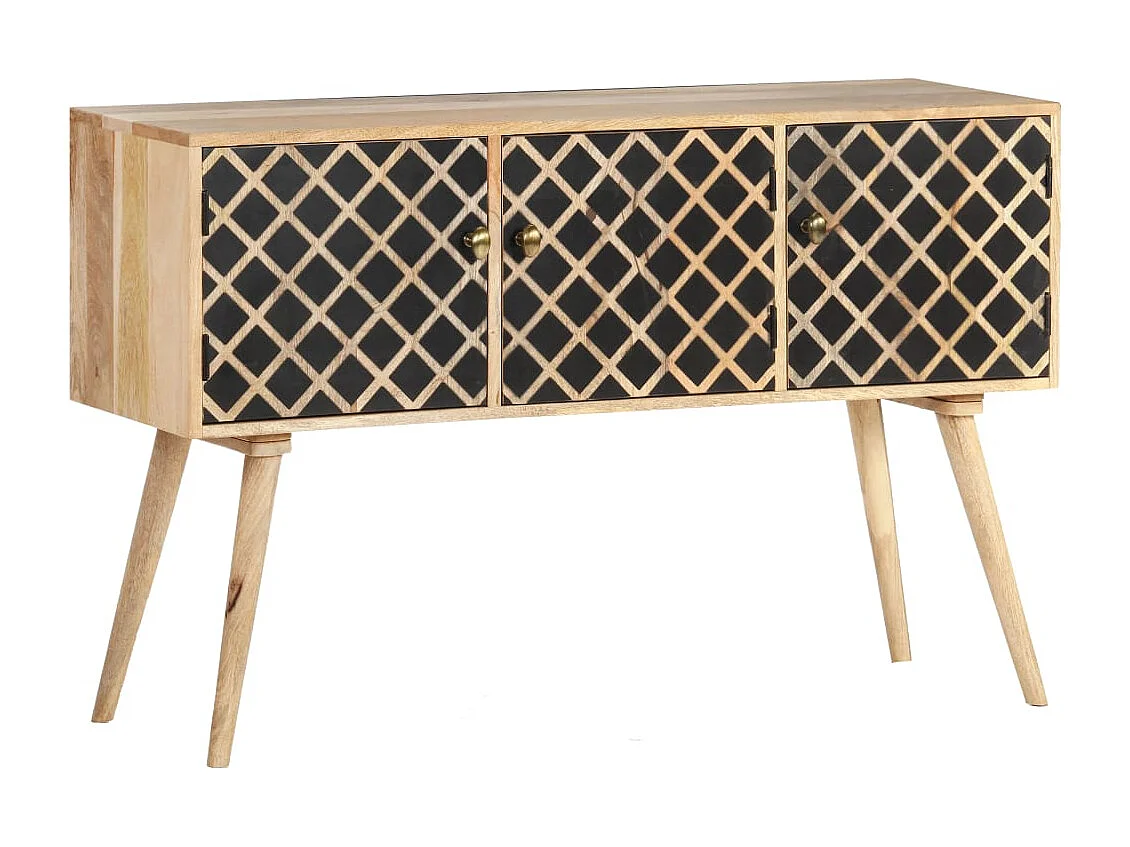 Buffet 118x35x75 cm Bois de manguier massif