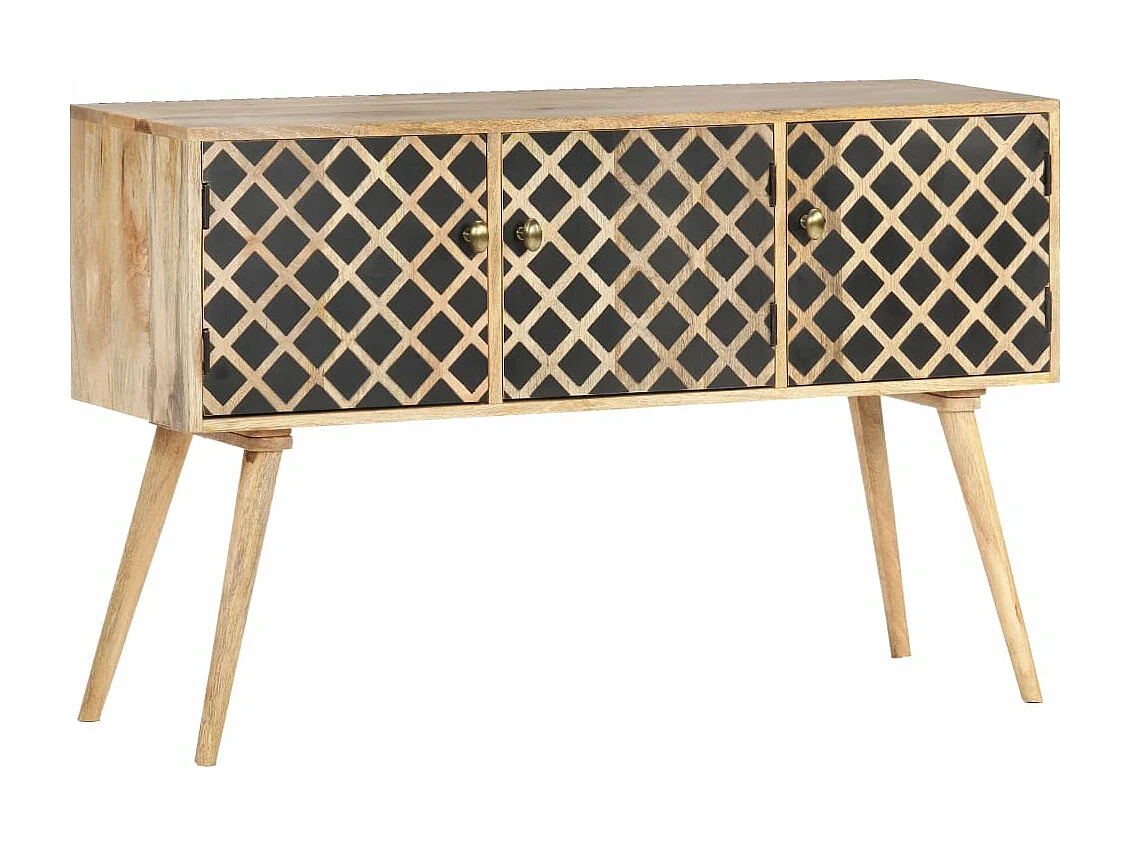 Buffet 118x35x75 cm Bois de manguier massif