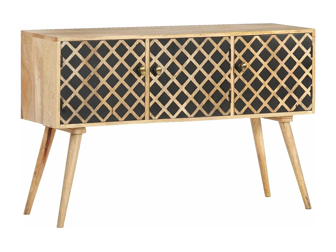 Buffet 118x35x75 cm Bois de manguier massif