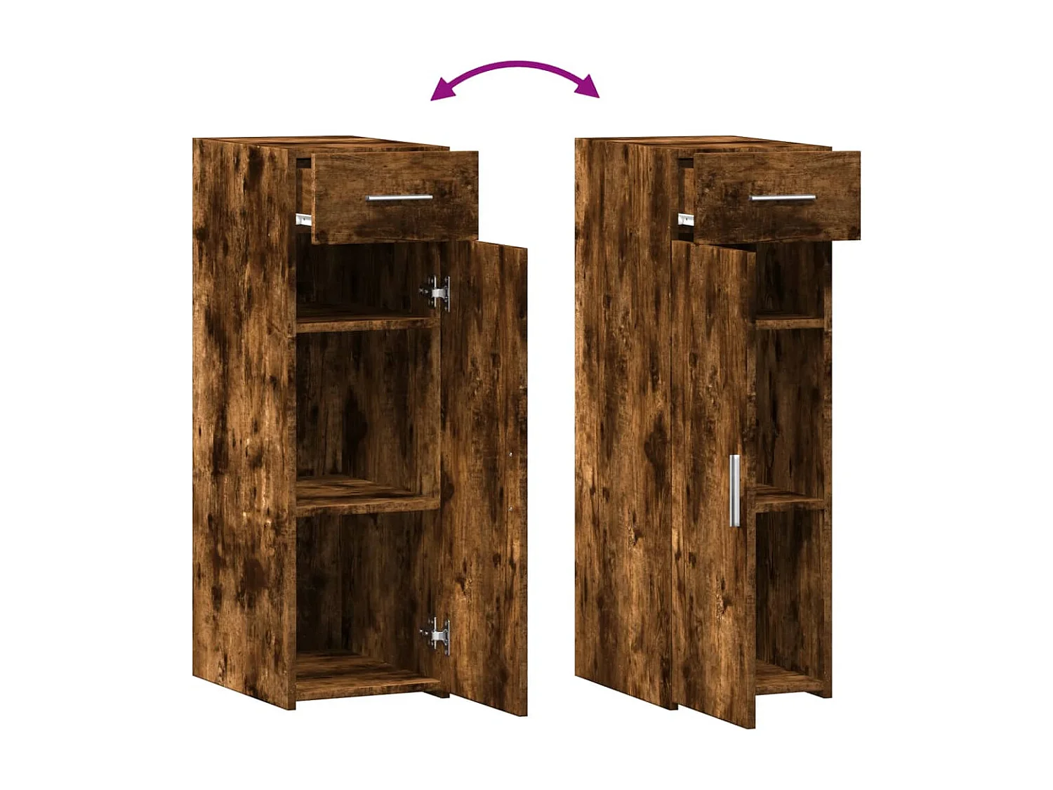 Sideboard Räuchereiche 30x42,5x93 cm Holzwerkstoff