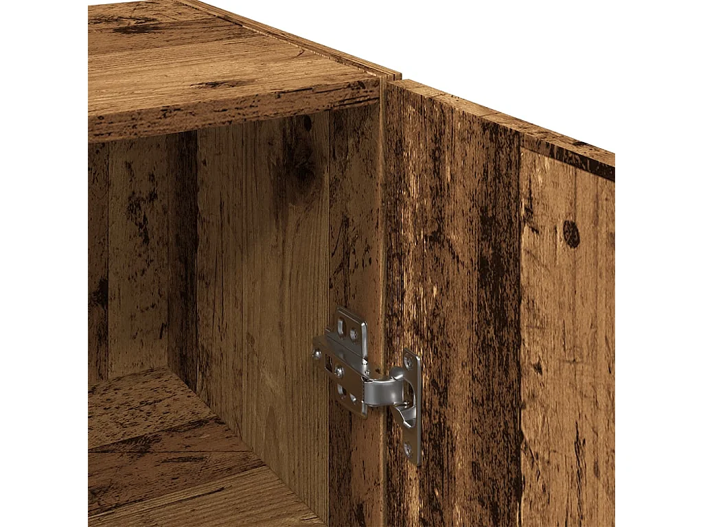 Armoire murale vieux bois 34,5x34x90 cm bois d'ingénierie