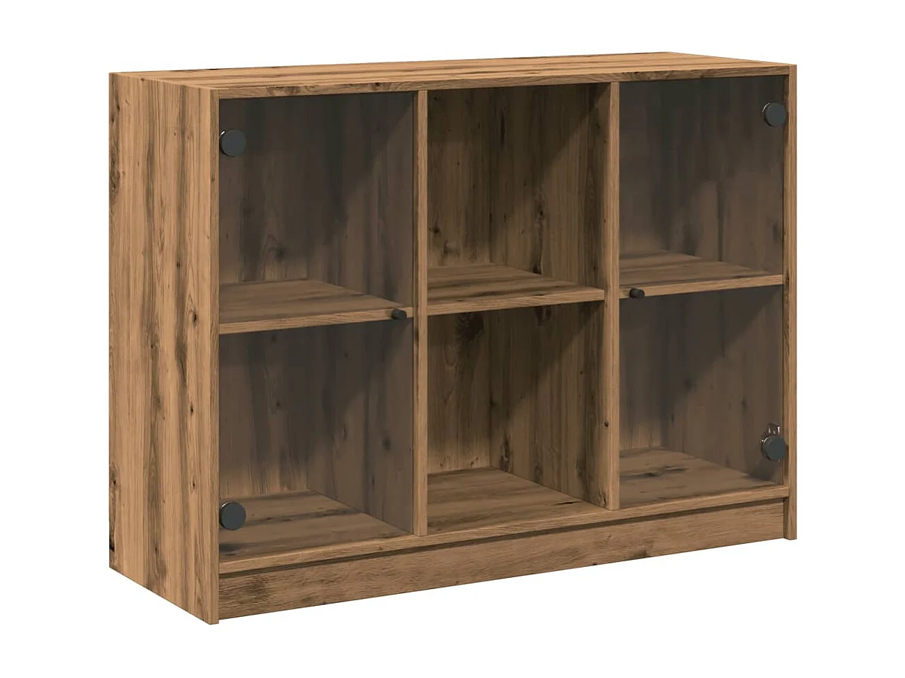 Buffet chêne artisanal 102x37x75,5 cm bois d'ingénierie