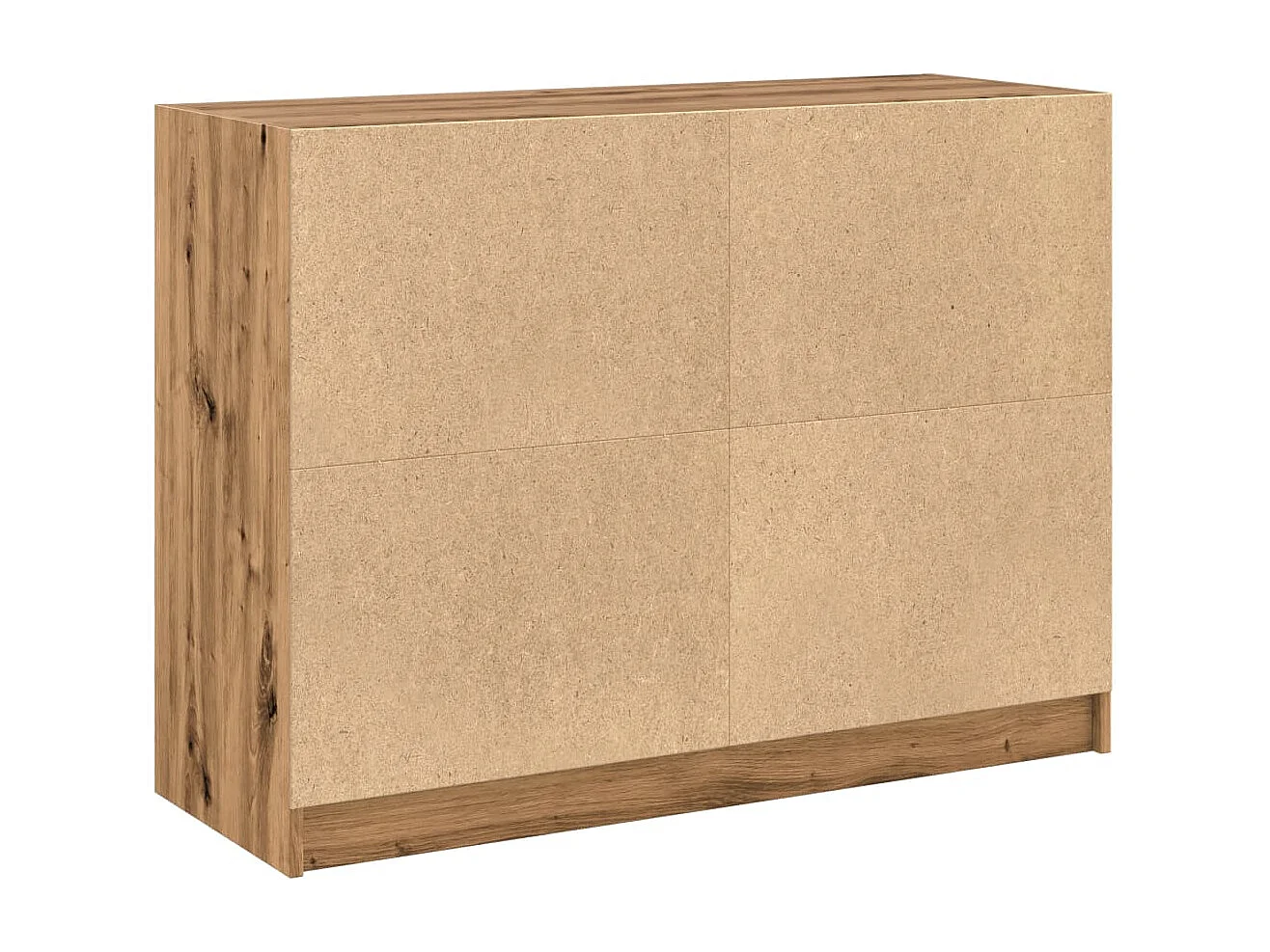 Buffet chêne artisanal 102x37x75,5 cm bois d'ingénierie