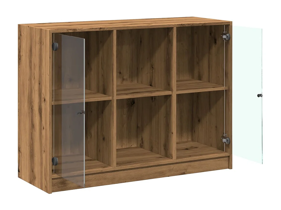 Aparador madera de ingeniería roble artiasian 102x37x75,5 cm