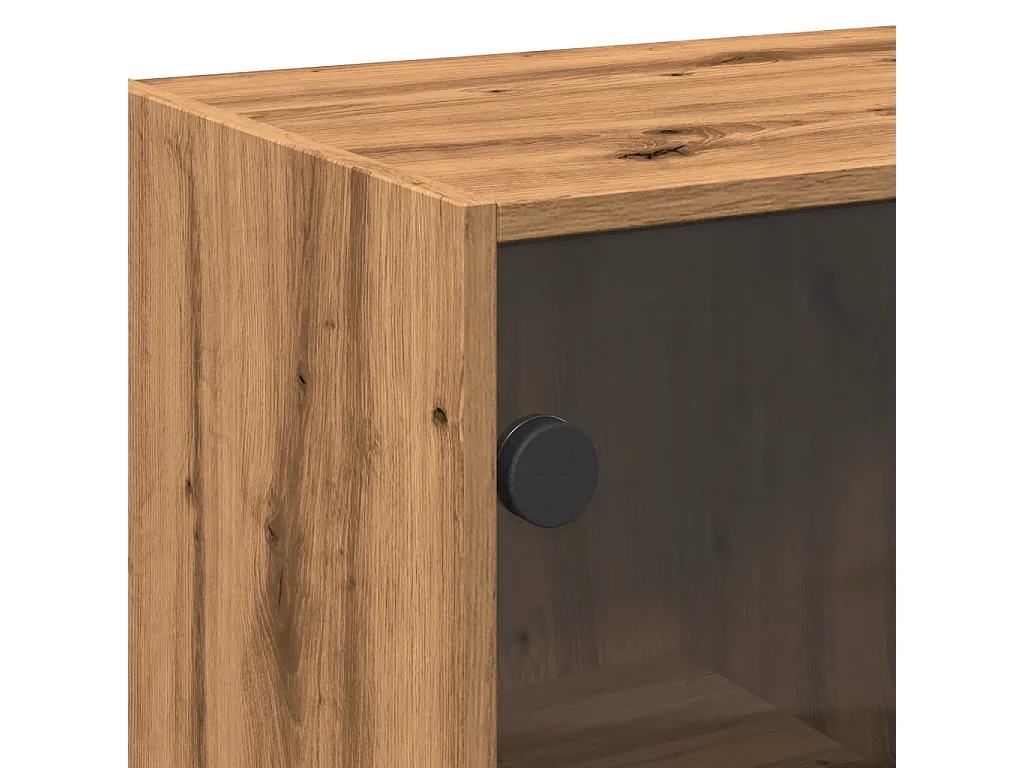 Aparador madera de ingeniería roble artiasian 102x37x75,5 cm