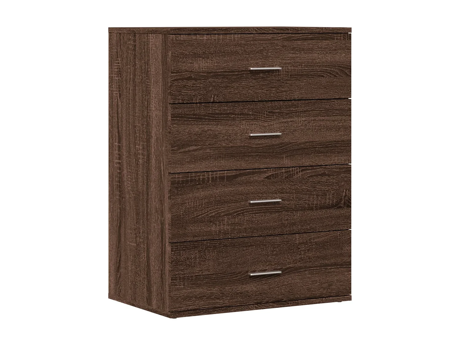 Buffet chêne marron 60x39x80 cm bois d'ingénierie