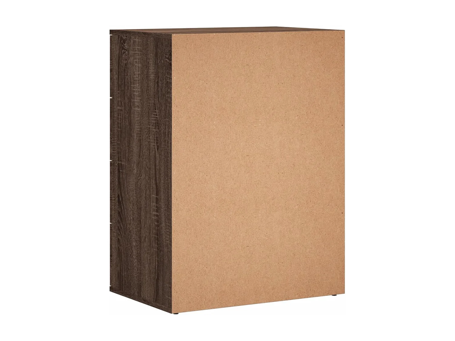 Buffet chêne marron 60x39x80 cm bois d'ingénierie