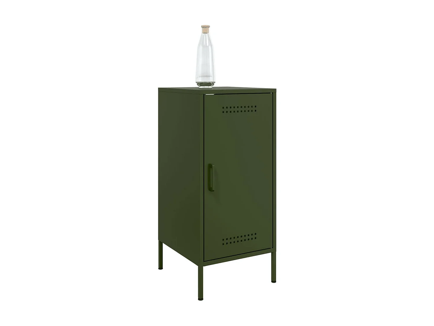 Credenze 2 pz Verde Oliva 36x39x79 cm Acciaio