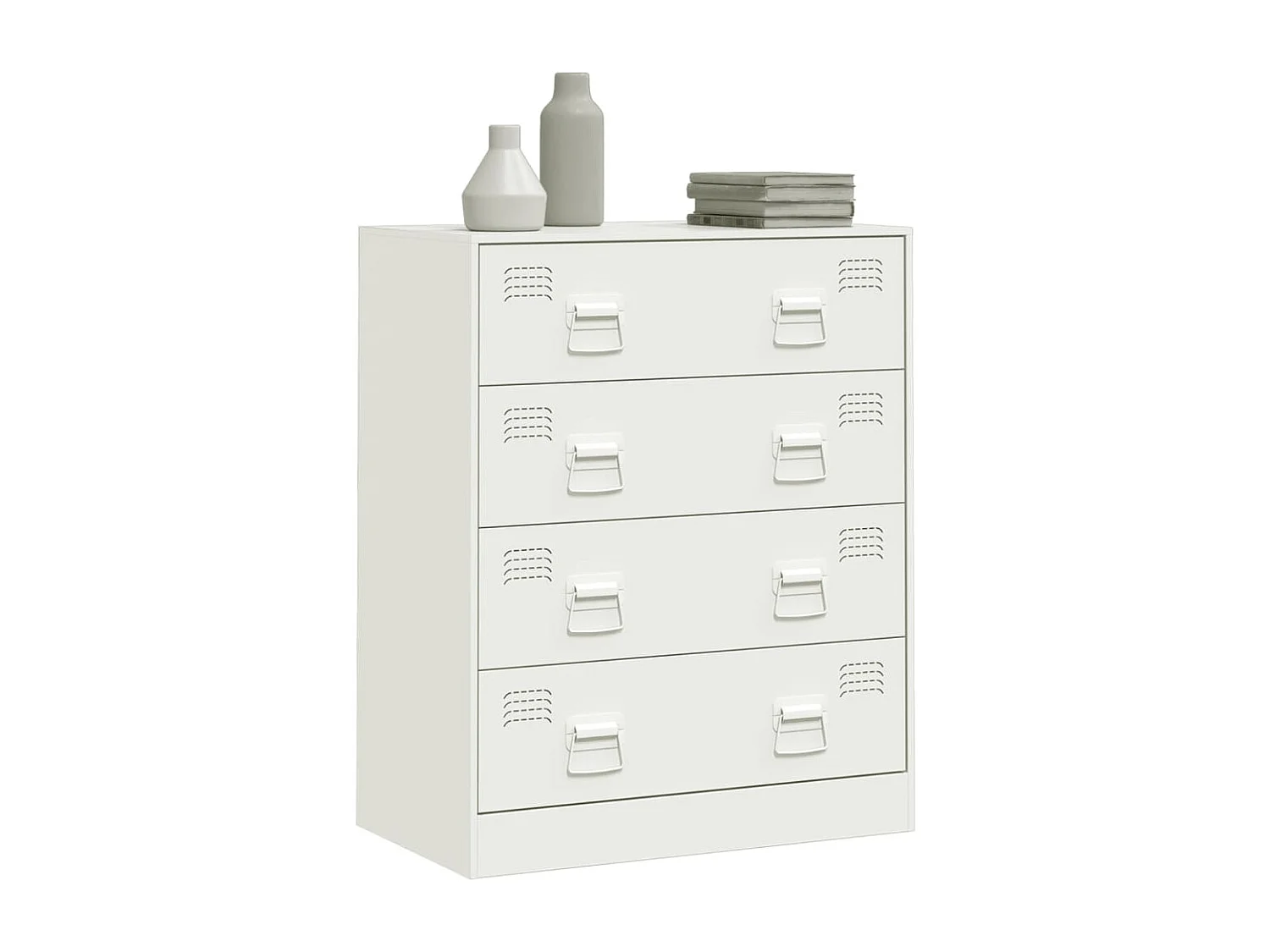 Aparador 67x39x83 cm aço branco