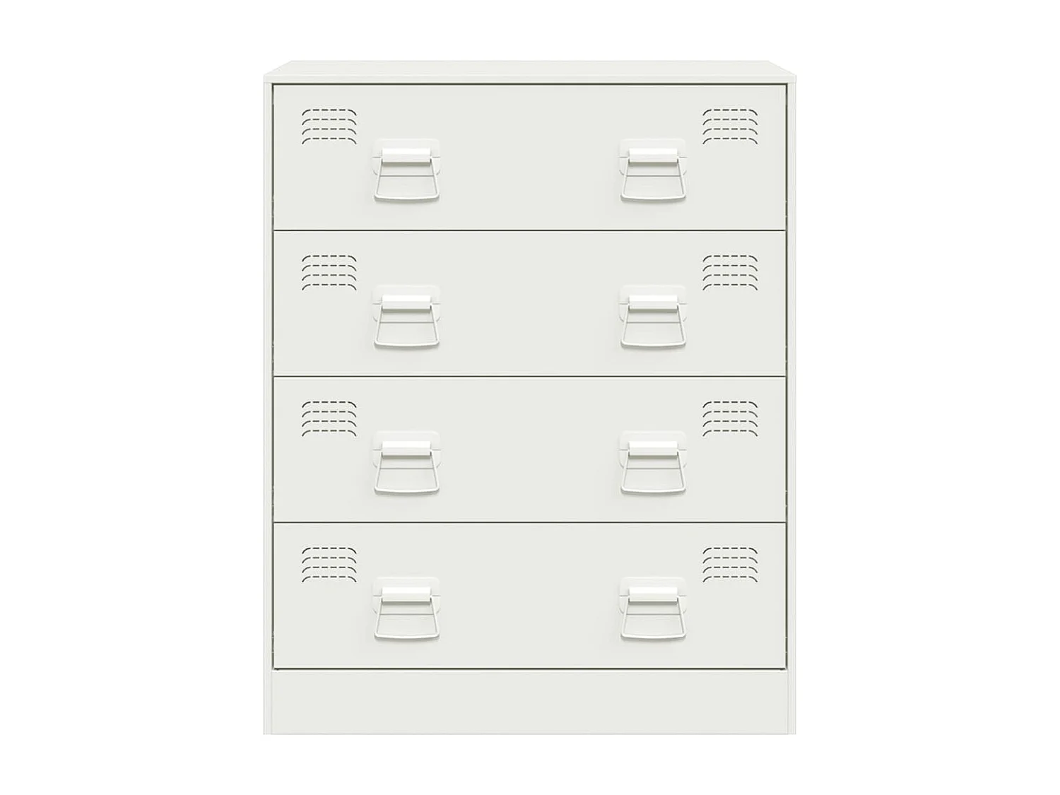 Aparador 67x39x83 cm aço branco