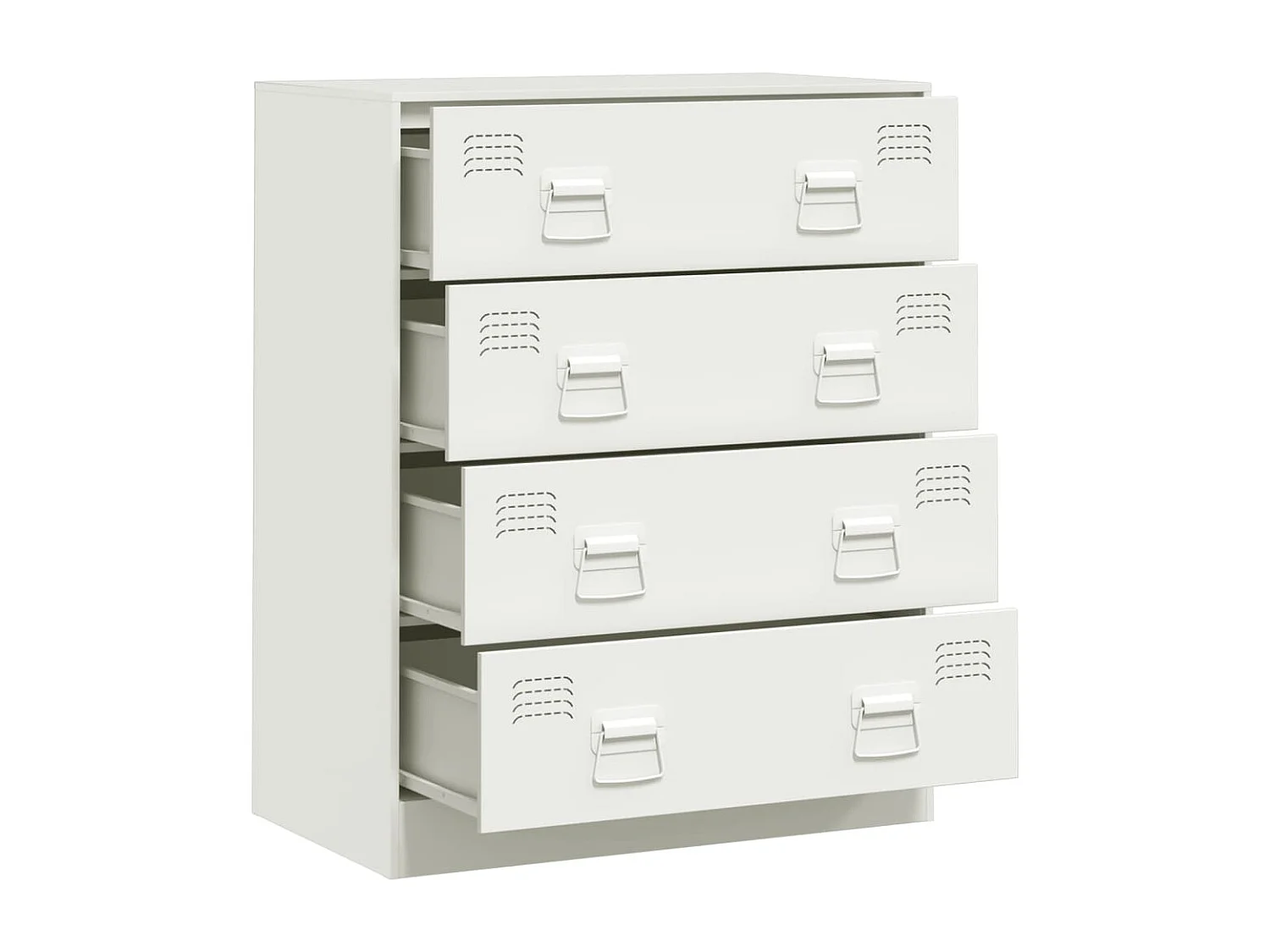 Aparador 67x39x83 cm aço branco