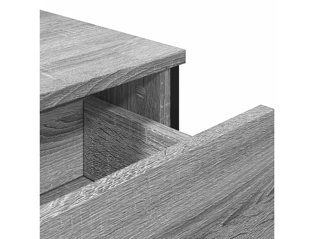 Aparador 97x32,5x74,5 cm derivados de madeira sonoma cinzento