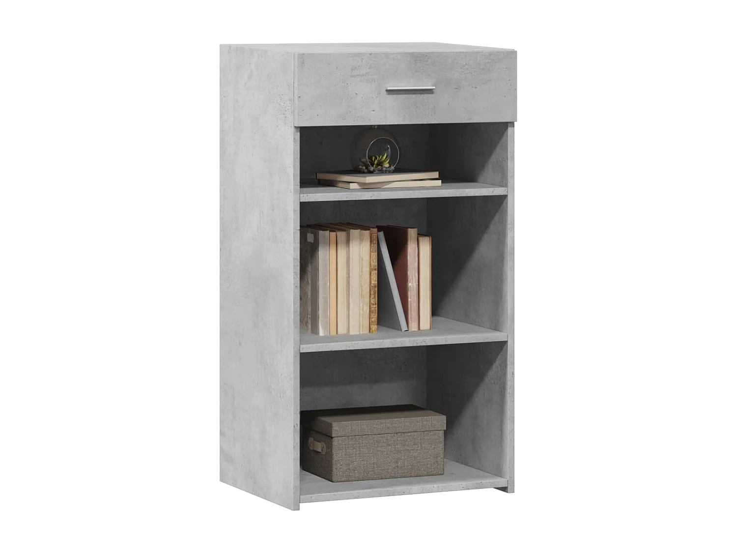 Credenza Grigio Cemento 50x42,5x93 cm in Legno Multistrato