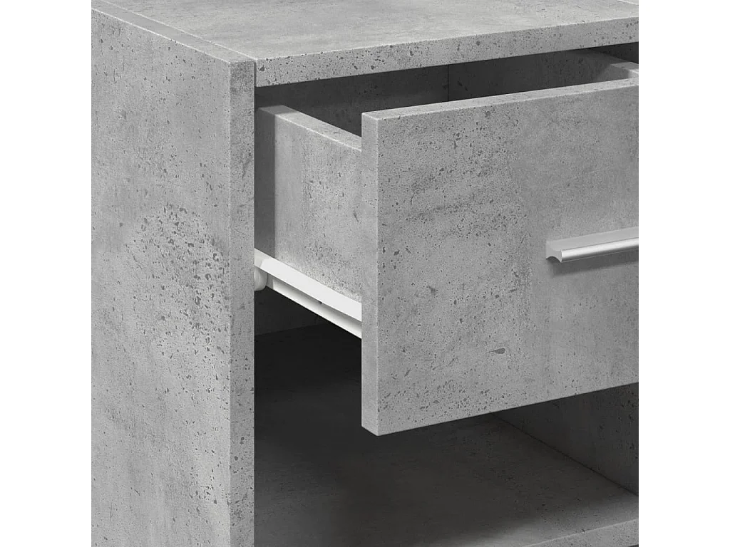 Credenza Grigio Cemento 50x42,5x93 cm in Legno Multistrato