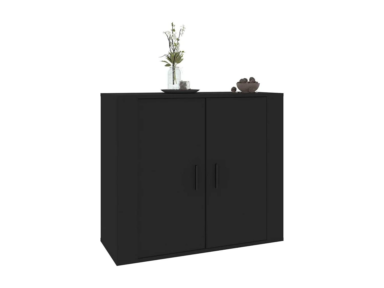 Aparador 80x33x70 cm derivados de madeira preto