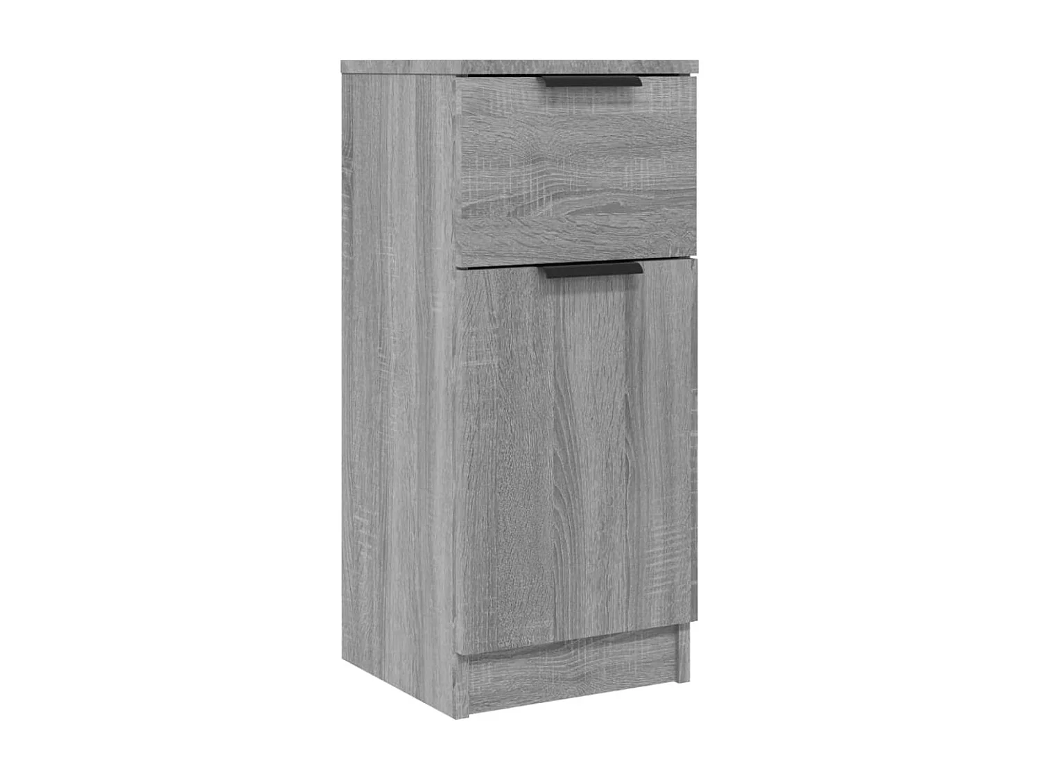 Aparadores 2 uds madera contrachapada gris Sonoma 30x30x70 cm