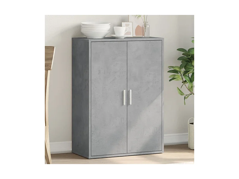 Sideboard Betongrau 60x31x84 cm Holzwerkstoff