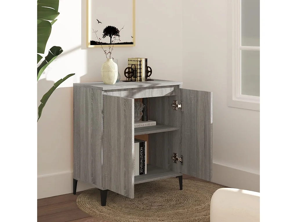 Buffet Sonoma gris 60x35x70 cm Bois d'ingénierie