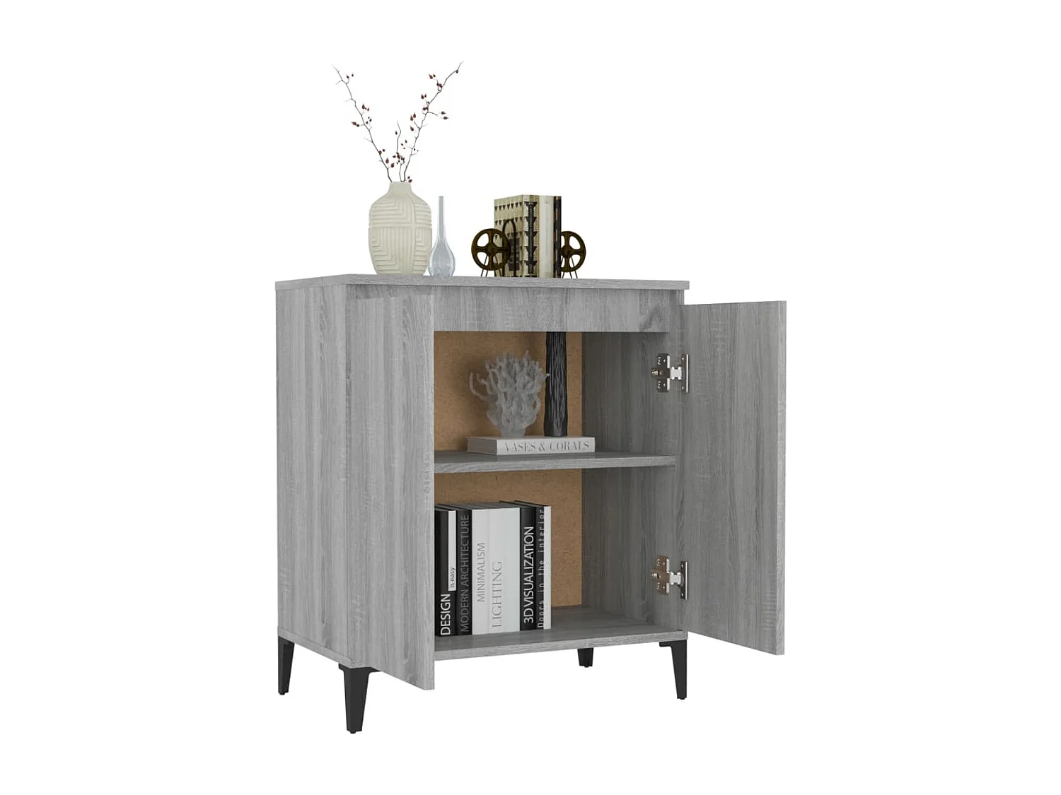 Buffet Sonoma gris 60x35x70 cm Bois d'ingénierie