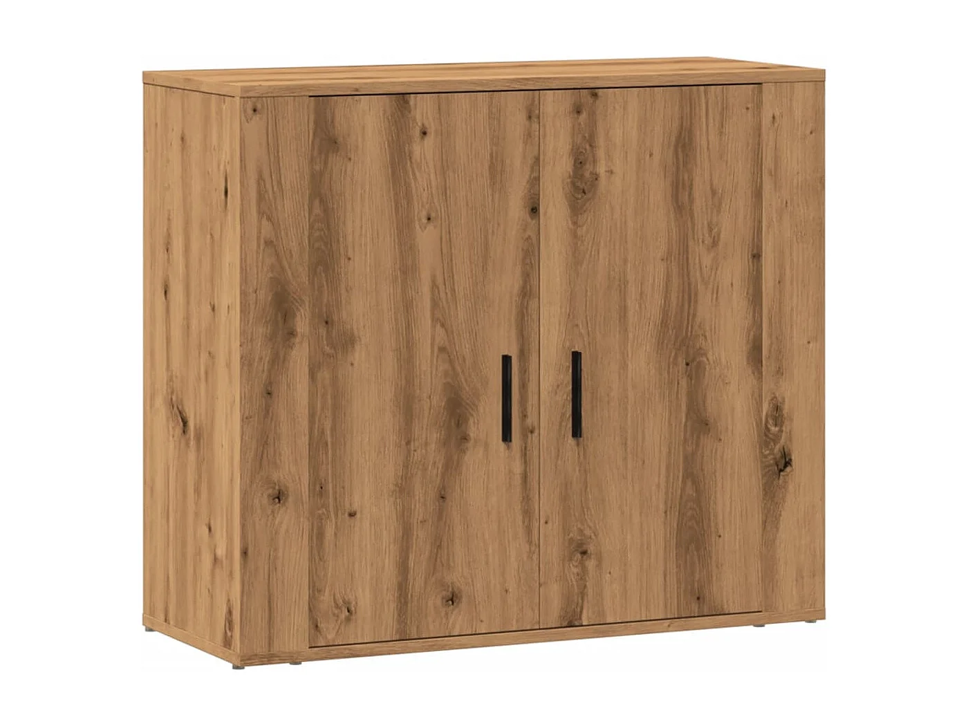 Buffet chêne artisanal 80x33x70 cm bois d'ingénierie