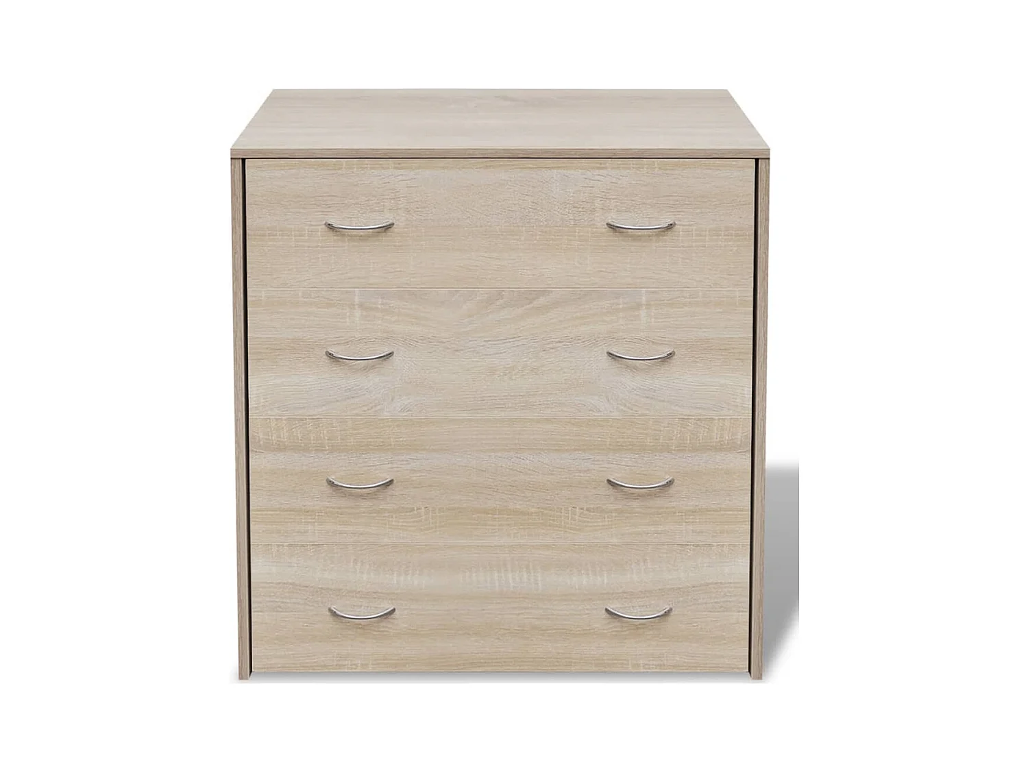Credenza con 4 Cassetti 60x30,5x71 cm Colore Rovere