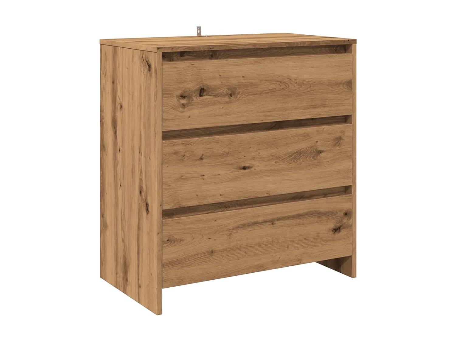 Buffet chêne artisanal 70x41x75 cm bois d'ingénierie