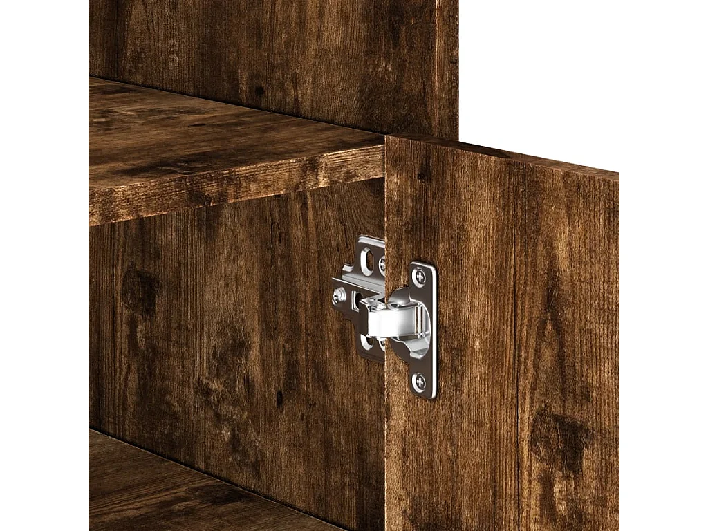 Credenza Rovere Fumo 73,5x35x75 cm in Legno Multistrato