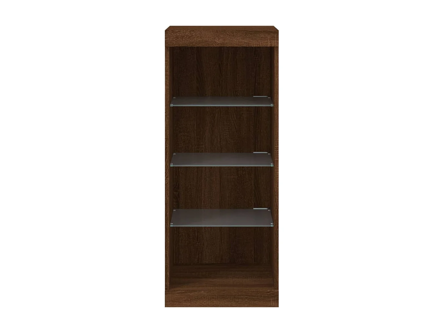 Credenza con Luci LED Rovere Marrone 41x37x100 cm