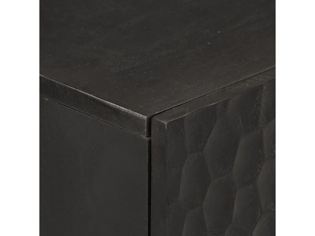 Móvel de apoio 60x33x75 cm madeira de mangueira maciça preto