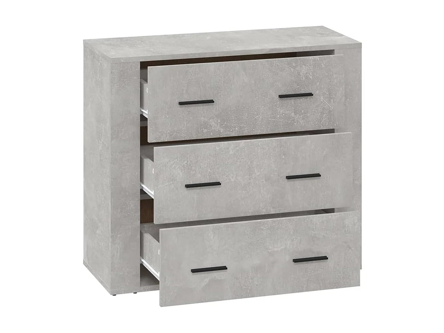 Credenza Grigio Cemento 80x33x70 cm in Legno Multistrato