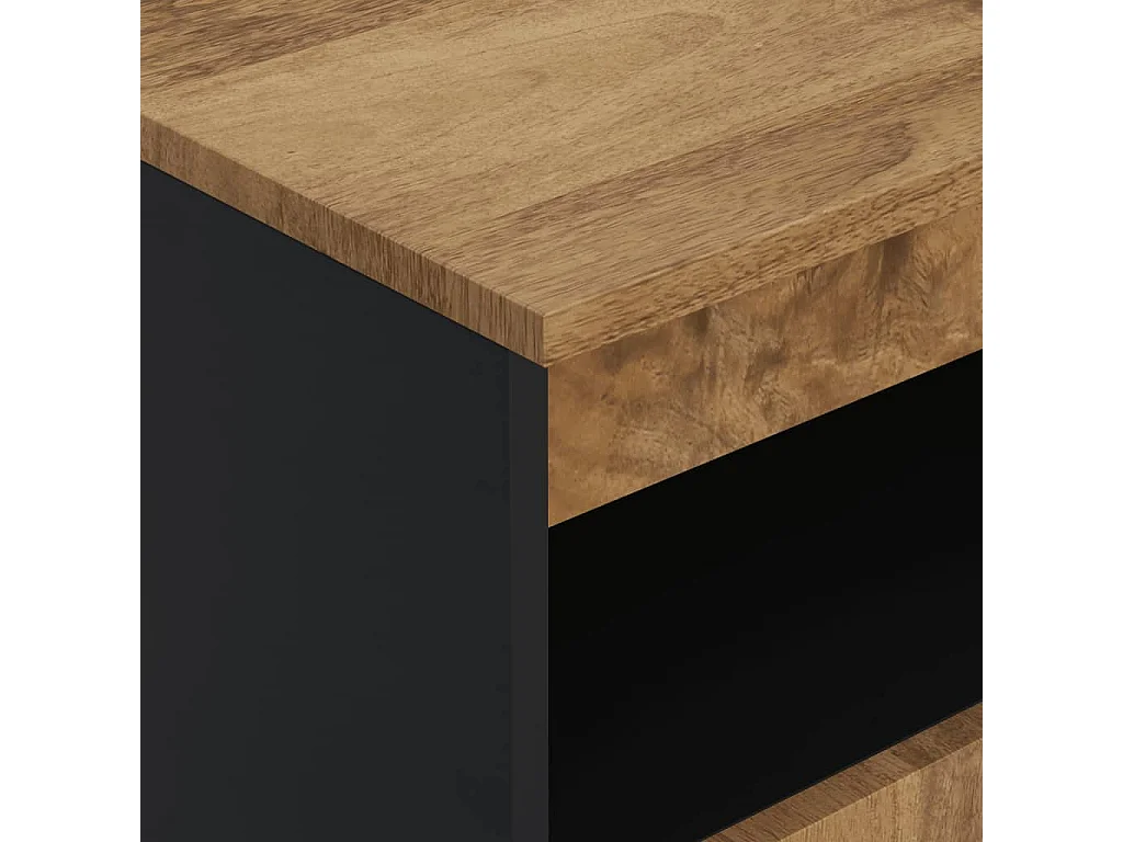 Buffet avec 2 portes 60x33x75 cm bois massif de manguier