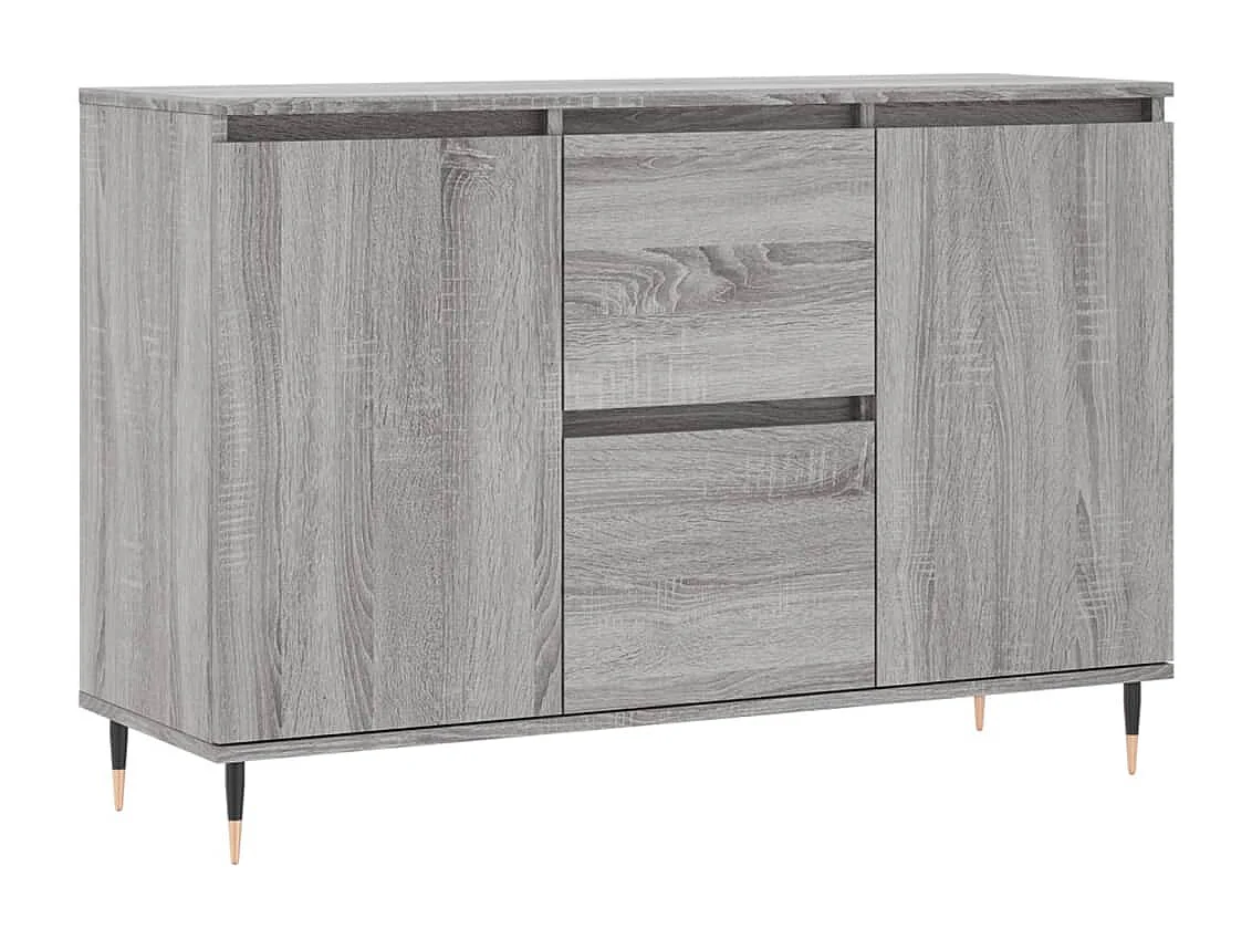 Sideboard Grau Sonoma 104x35x70 cm Holzwerkstoff