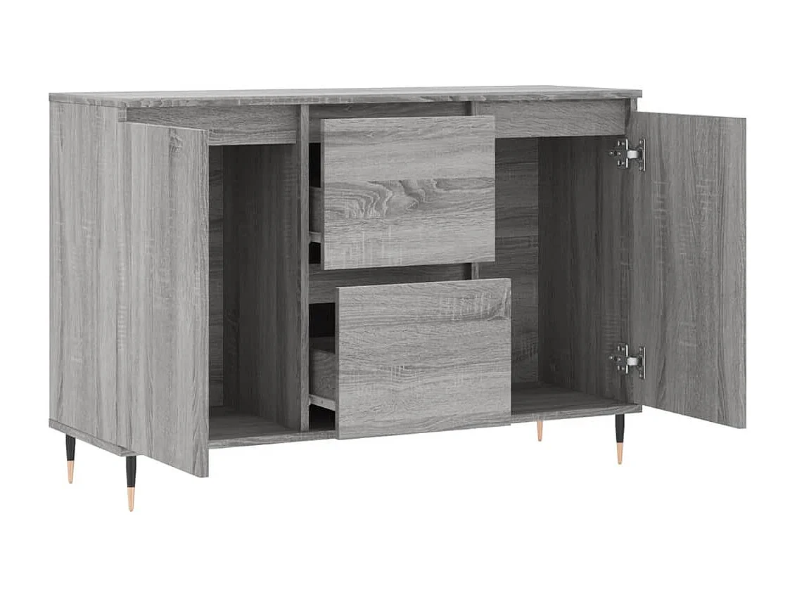 Sideboard Grau Sonoma 104x35x70 cm Holzwerkstoff