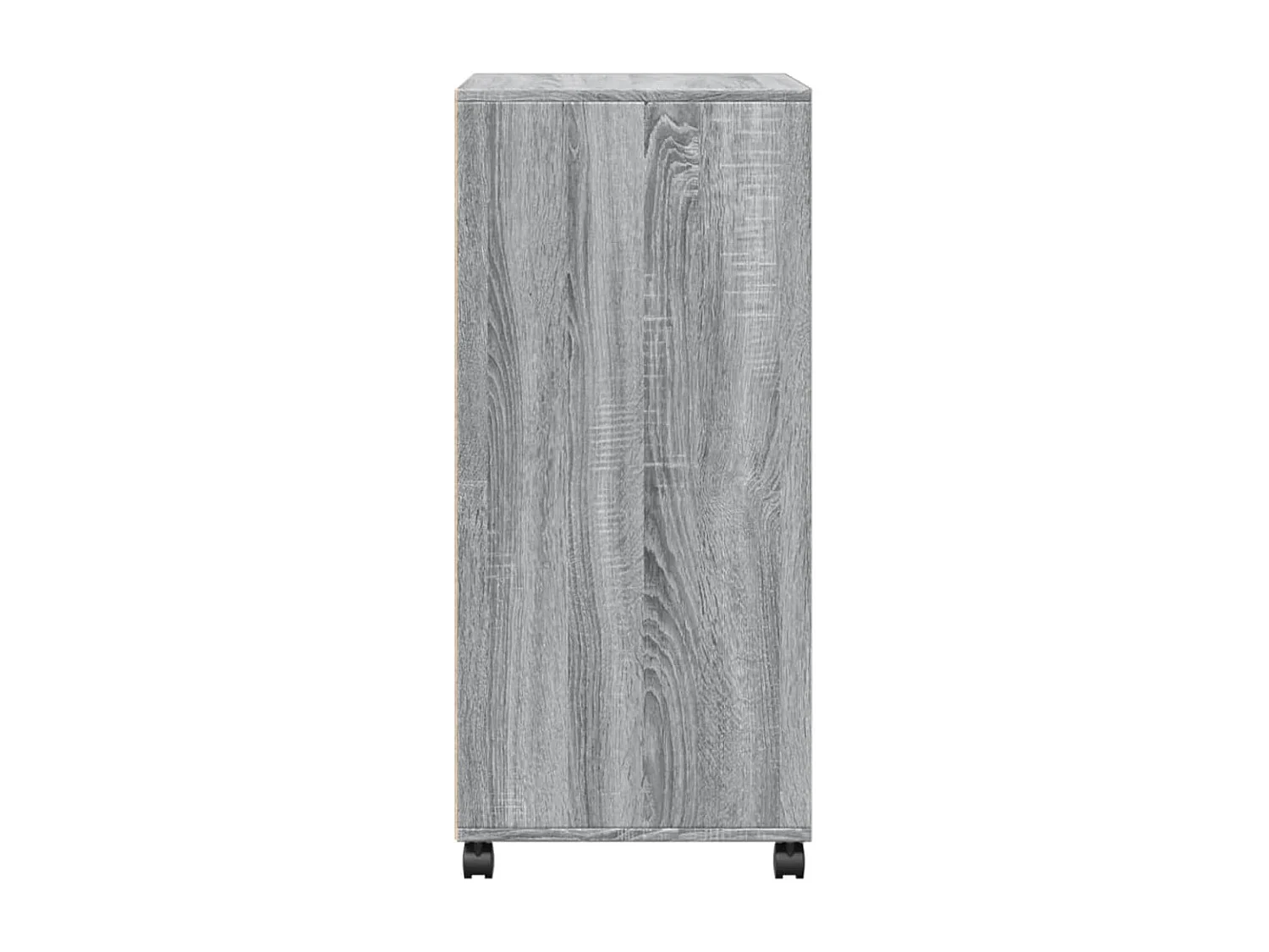Armoire à roulettes sonoma gris 55x40x91 cm bois d'ingénierie