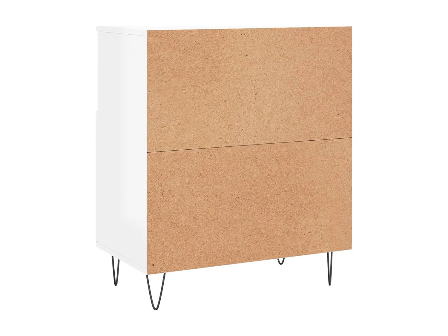 Buffets 3 pcs blanc brillant bois d'ingénierie