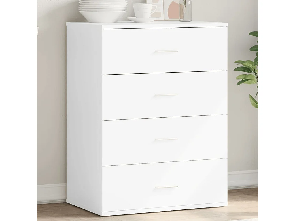 Buffet blanc 60x39x80 cm bois d’ingénierie