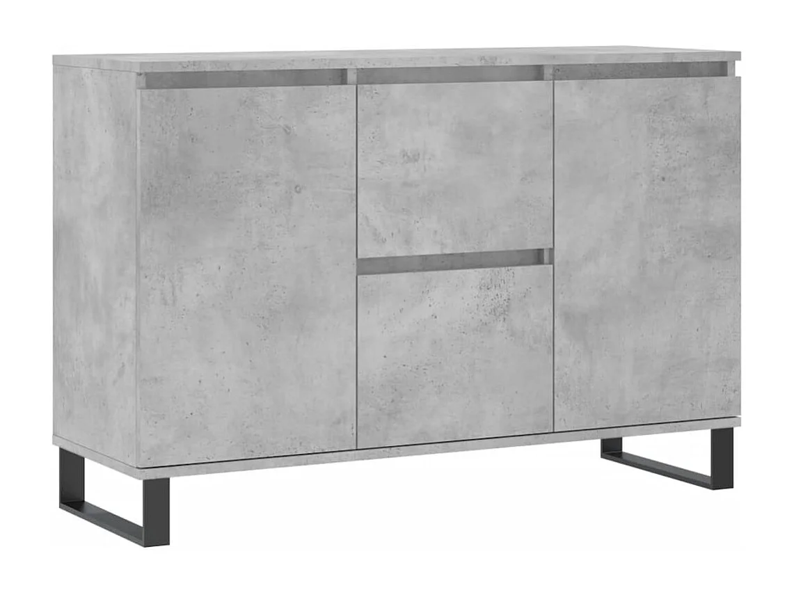 Sideboard Betongrau 104x35x70 cm Holzwerkstoff