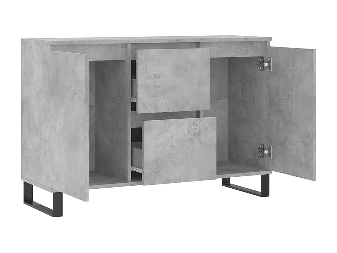 Sideboard Betongrau 104x35x70 cm Holzwerkstoff