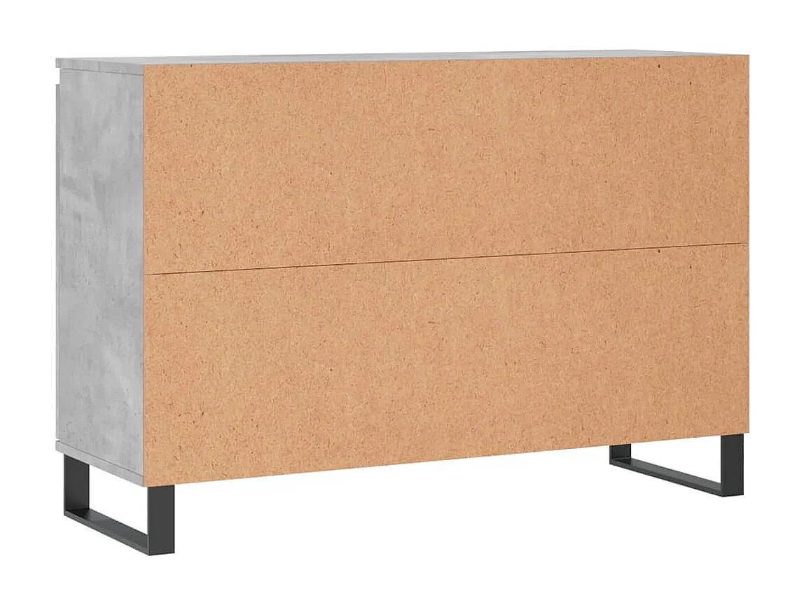 Sideboard Betongrau 104x35x70 cm Holzwerkstoff