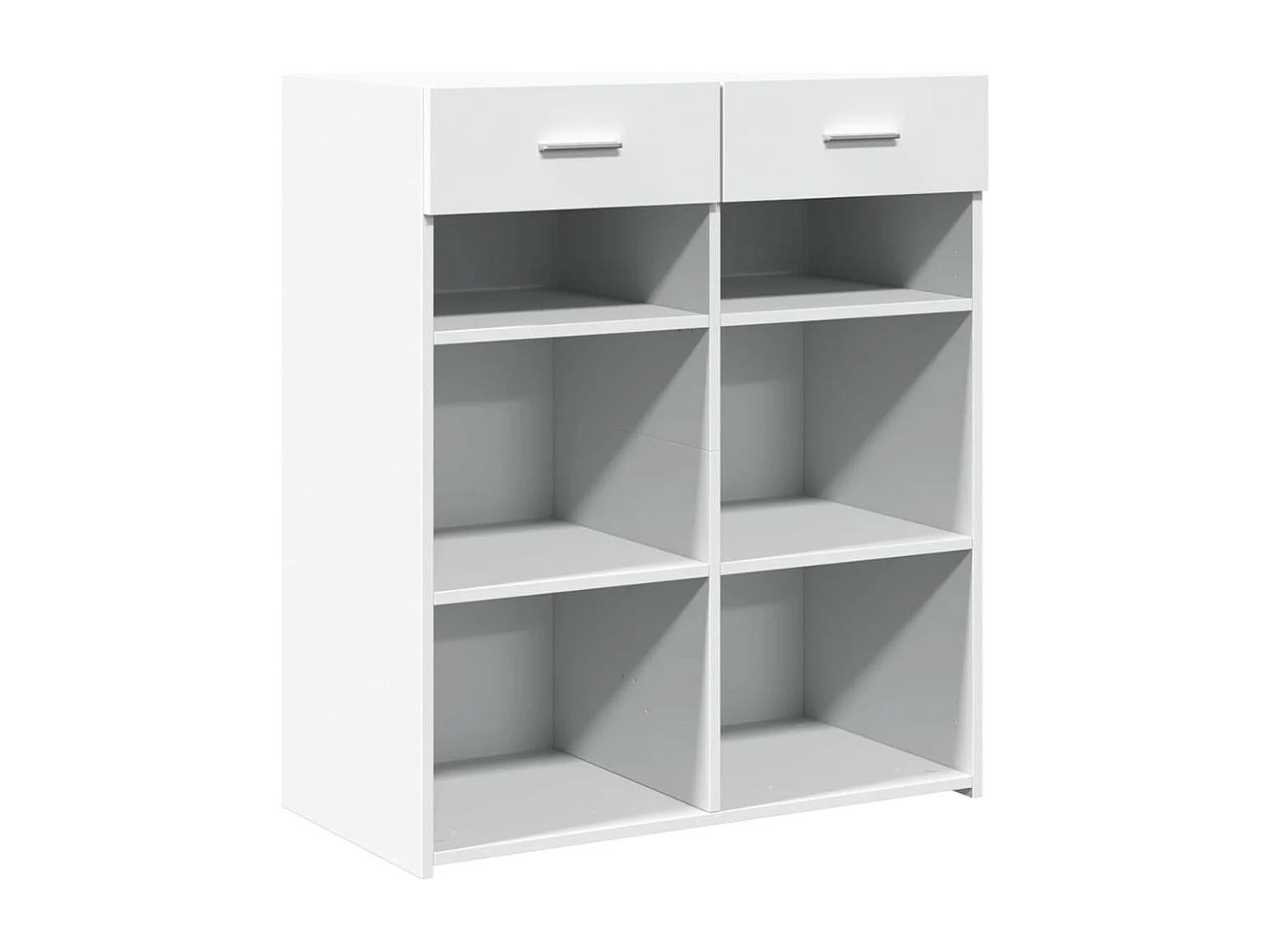 Credenza Bianca 80x42,5x93 cm in Legno Multistrato