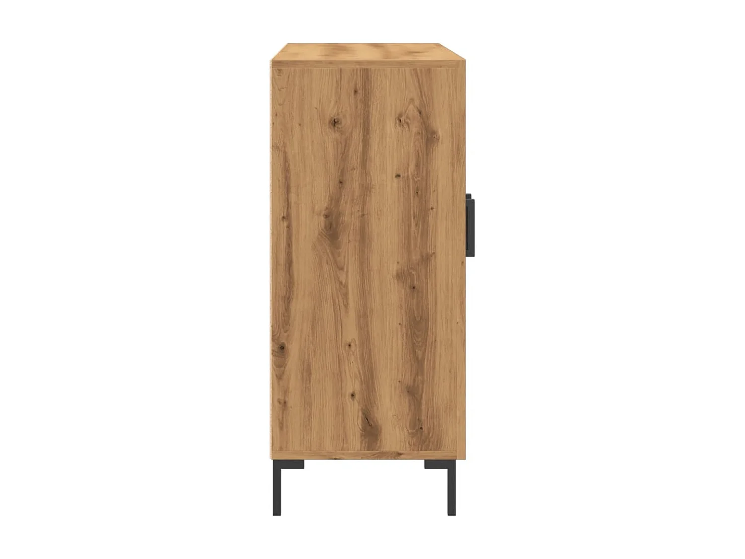 Credenza Rovere Artigianale 90x34x80 cm in Legno Multistrato