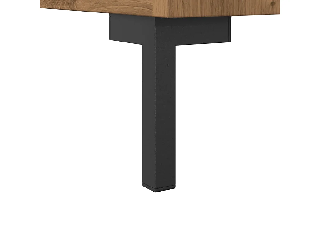 Credenza Rovere Artigianale 90x34x80 cm in Legno Multistrato