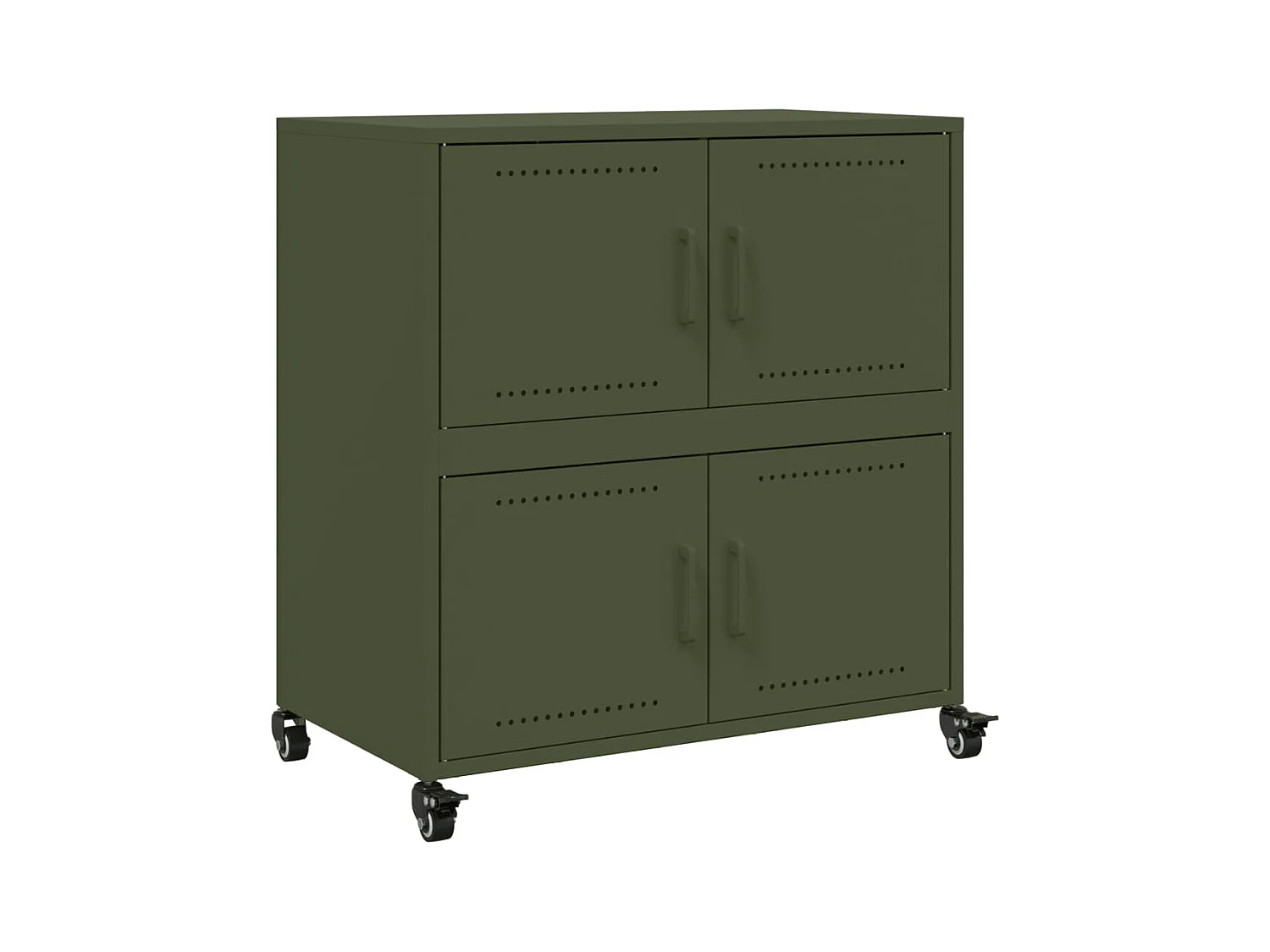 Sideboard Olivgrün 68x39x72 cm Stahl