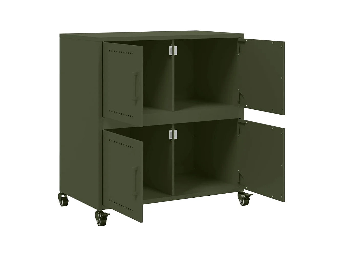 Sideboard Olivgrün 68x39x72 cm Stahl